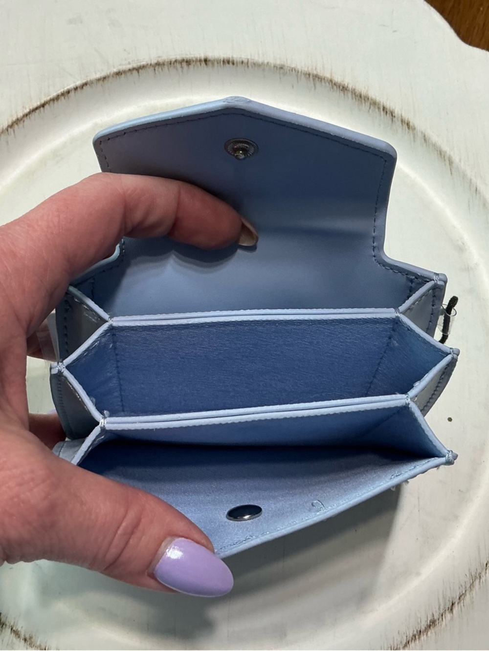 Steve Madden Pastel Blue Card Holder - Picture 3 of 3